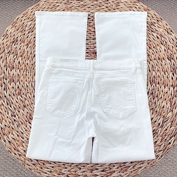 Ann Taylor White Slim Boot Jean - Picture 8 of 16